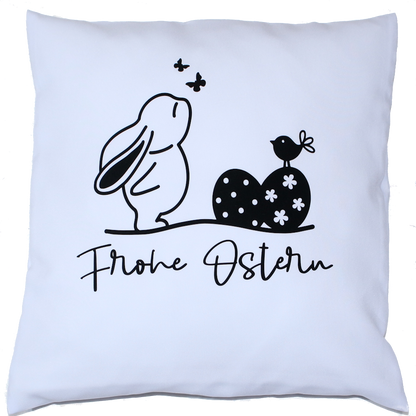 Kissenbezug Ostern Frohe Ostern Osterkissen - Weiß -2