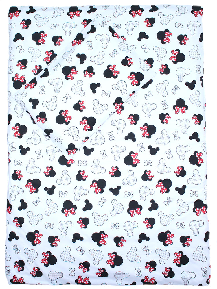 3-6 tlg Baby Kinder Bettset Baby Bettwäsche Bettdecke Kissen -Minnie