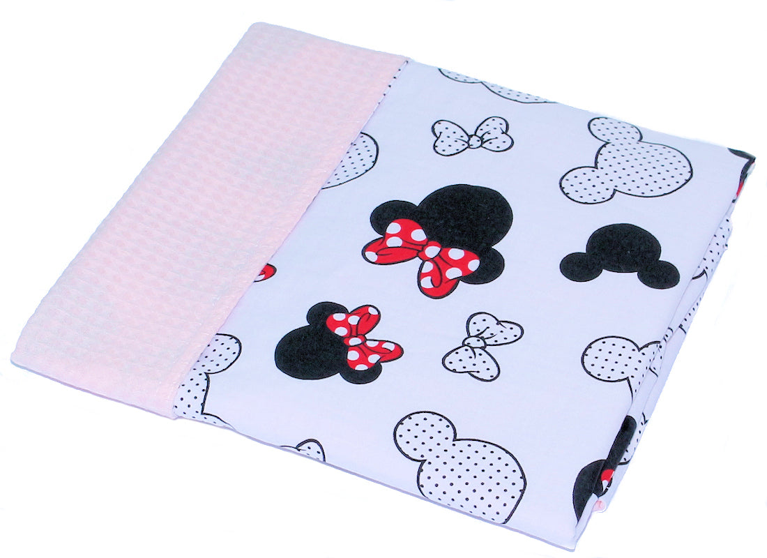 Baby Decke Waffelpiqué / Baumwolle Kuscheldecke - Minnie + Rosa