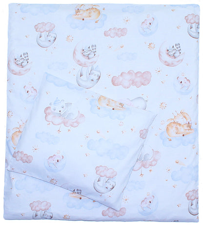 6 TLG- BABY SET mit Bettwäsche - Wolken - für Beistellbett 40x90cm