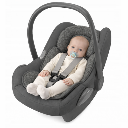 Sitzverkleinerer - Bouclé -Einlage Baby Kind Auto Kindersitz Babyschale Einsatz - Graphit