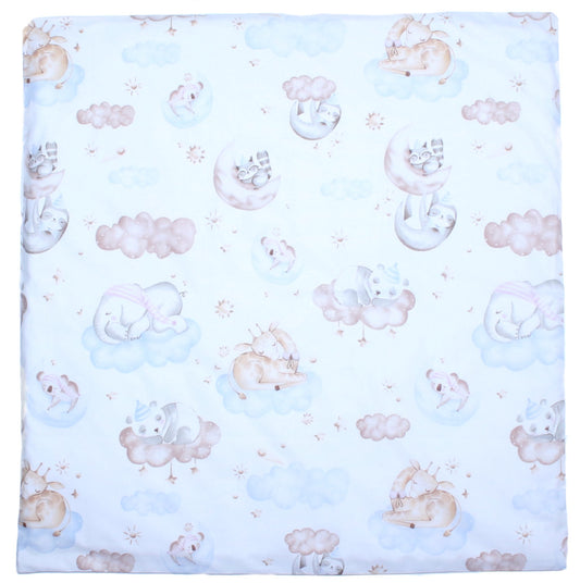Kissenbezug - Wolken - 80x80cm Bezug Baby Kopfkissenbezug Kissenhülle