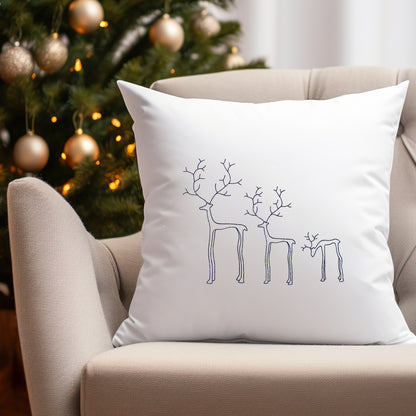 Kissenbezug Weihnachten minimalistisch Christmas - Drei Rentiere