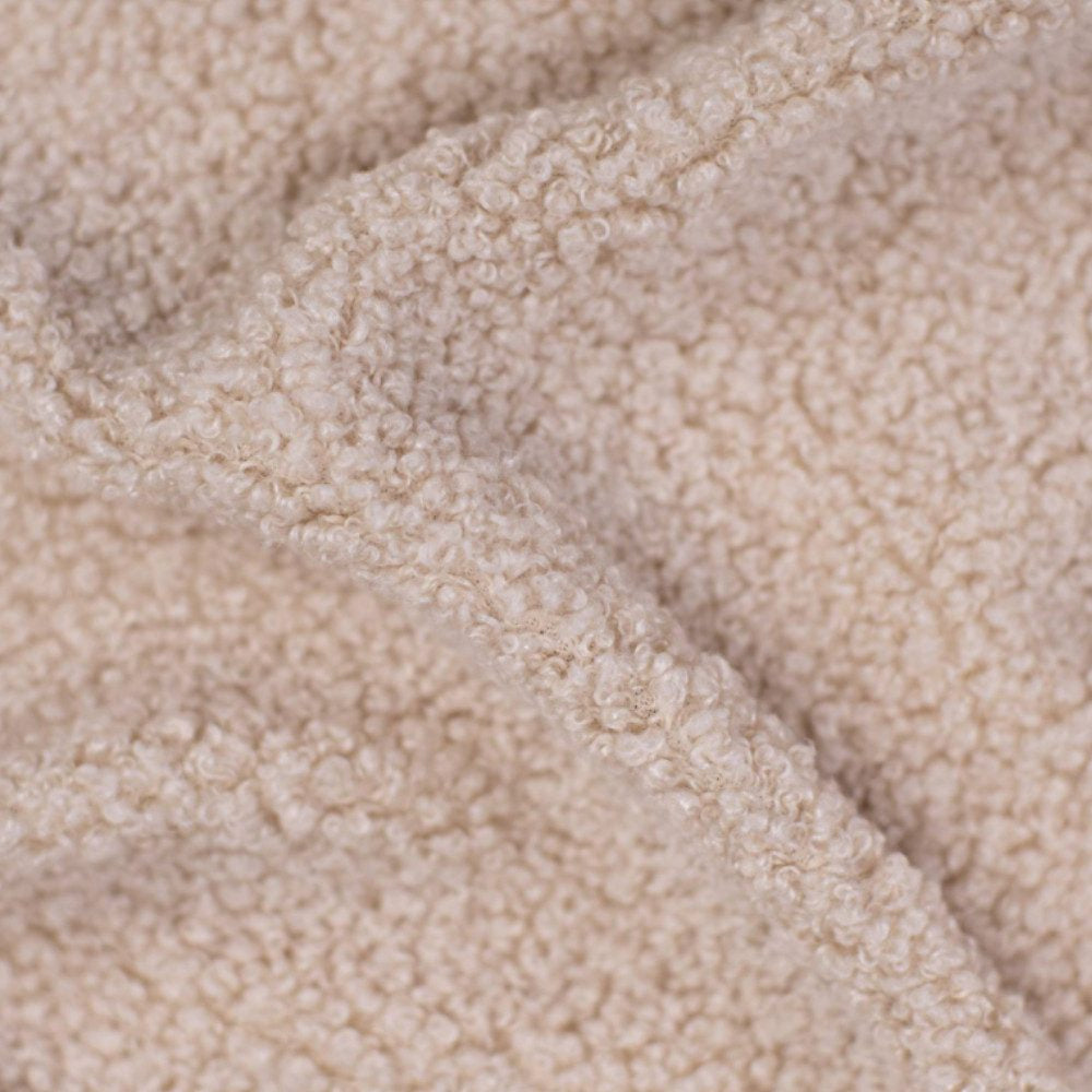 Bouclé  Baby Einschlagdecke - Beige- mit Kapuze 75x75cm für Babyschale, Decke