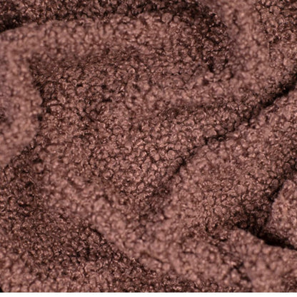Bouclé  Baby Einschlagdecke - Braun - mit Kapuze 75x75cm für Babyschale, Decke