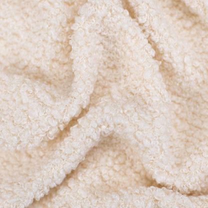 Bouclé  Baby Einschlagdecke - Creme- mit Kapuze 75x75cm für Babyschale, Decke