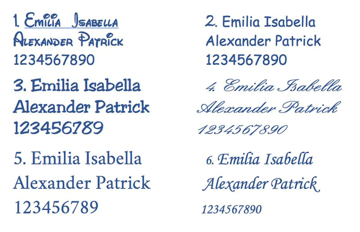 Handtuch personalisiert mit Namen bestickt Duschtuch Badetuch - Hell Blau