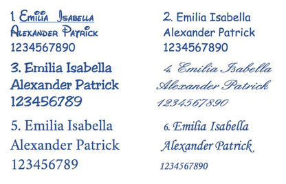Handtuch personalisiert mit Namen bestickt Duschtuch Badetuch - Hell Blau