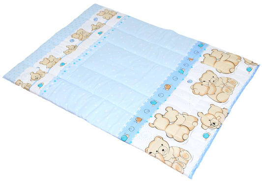 Spielmatte, Spieldecke-Bärchen Blau- Krabbeldecke, Kinder Baby Decke