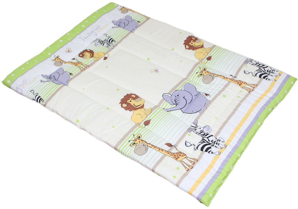 Spielmatte, Spieldecke-Safari in Grün- Krabbeldecke, Kinder Baby Decke