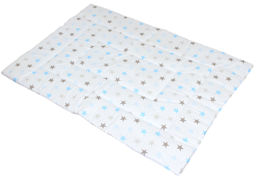 Spielmatte, Spieldecke-Star in Blau- Krabbeldecke, Kinder Baby Decke