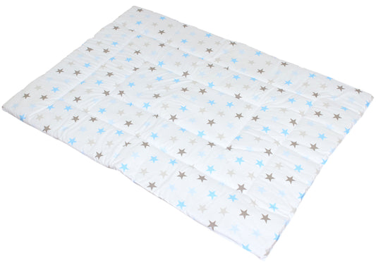 Spielmatte, Spieldecke-Star in Blau- Krabbeldecke, Kinder Baby Decke