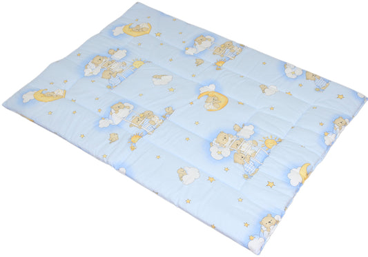 Spielmatte, Spieldecke- Bärchen auf Leitern Blau- Krabbeldecke, Kinder Baby Decke