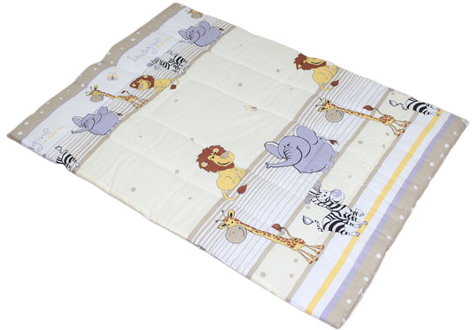 Spielmatte, Spieldecke- Safari in Beige - Krabbeldecke, Kinder Baby Decke