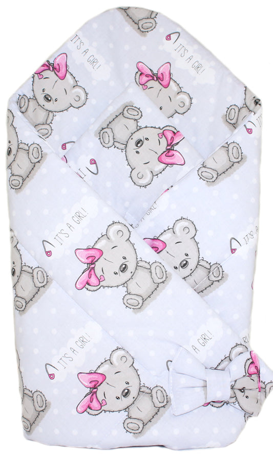 Babyhörnchen - Girl - Babynest- Steckkissen Pucktuch