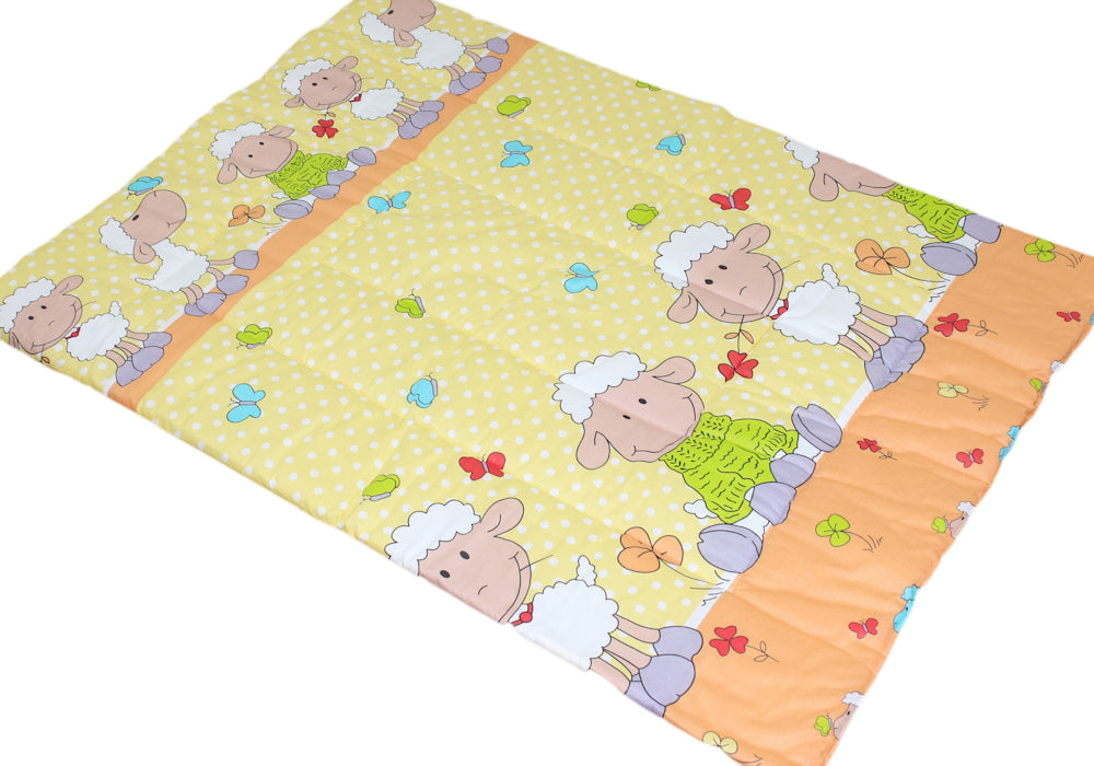 Spielmatte, Spieldecke- Schaf in Gelb- Krabbeldecke, Kinder Baby Decke