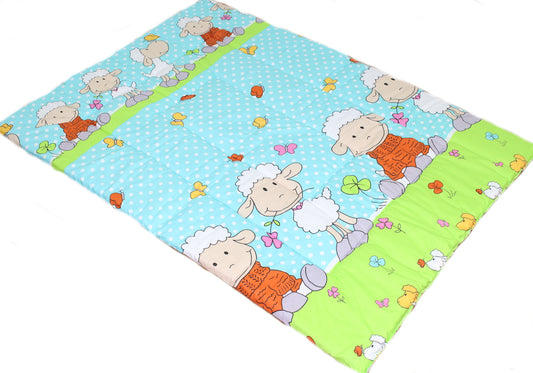 Spielmatte, Spieldecke- Schaf in Türkis- Krabbeldecke, Kinder Baby Decke