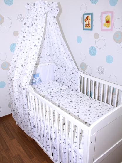 Bettset - Prince Star Hell - mit Applikation Vollstoff Himmel Bettwäsche Set