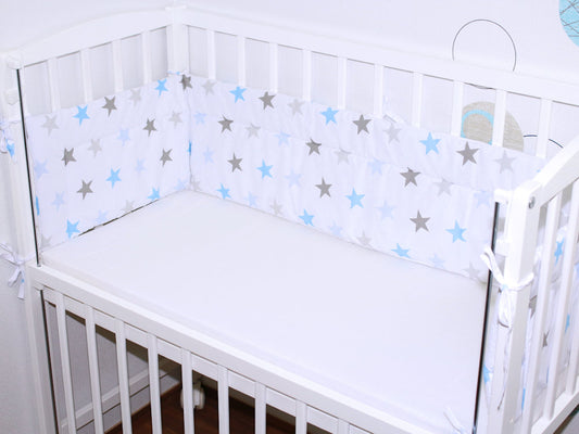 Nestchen 170 cm - Star in Blau - für Beistellbett 40x90 cm