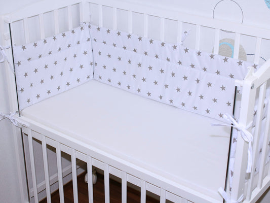 Nestchen 170 cm - Sternchen auf Weiß - für Beistellbett 40x90 cm