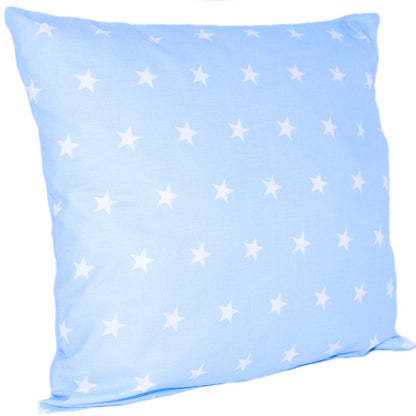 Kissenbezug - Sternchen auf Blau - 5 Größen- Bezug Baby Kopfkissenbezug Kissenhülle
