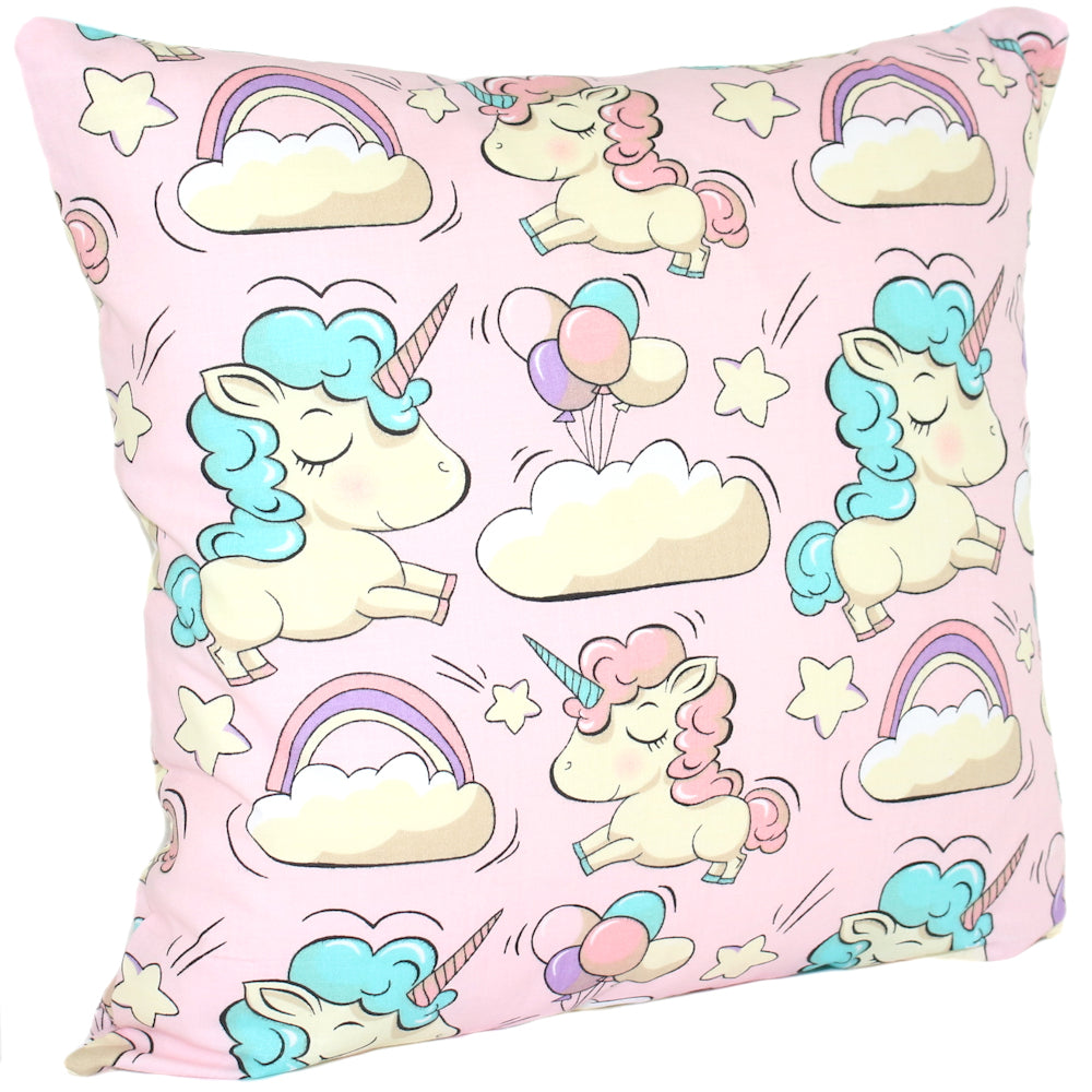 Kissenbezug - Einhorn in Rosa - 5 Größen- Bezug Baby Kopfkissenbezug Kissenhülle