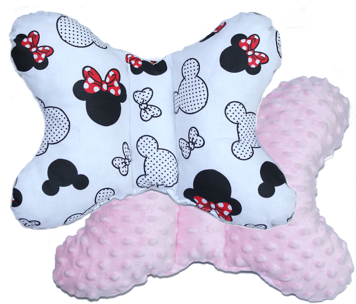 Schmetterling Kissen - Minnie+Rosa- für Kinderwagen Reisekissen Babykissen