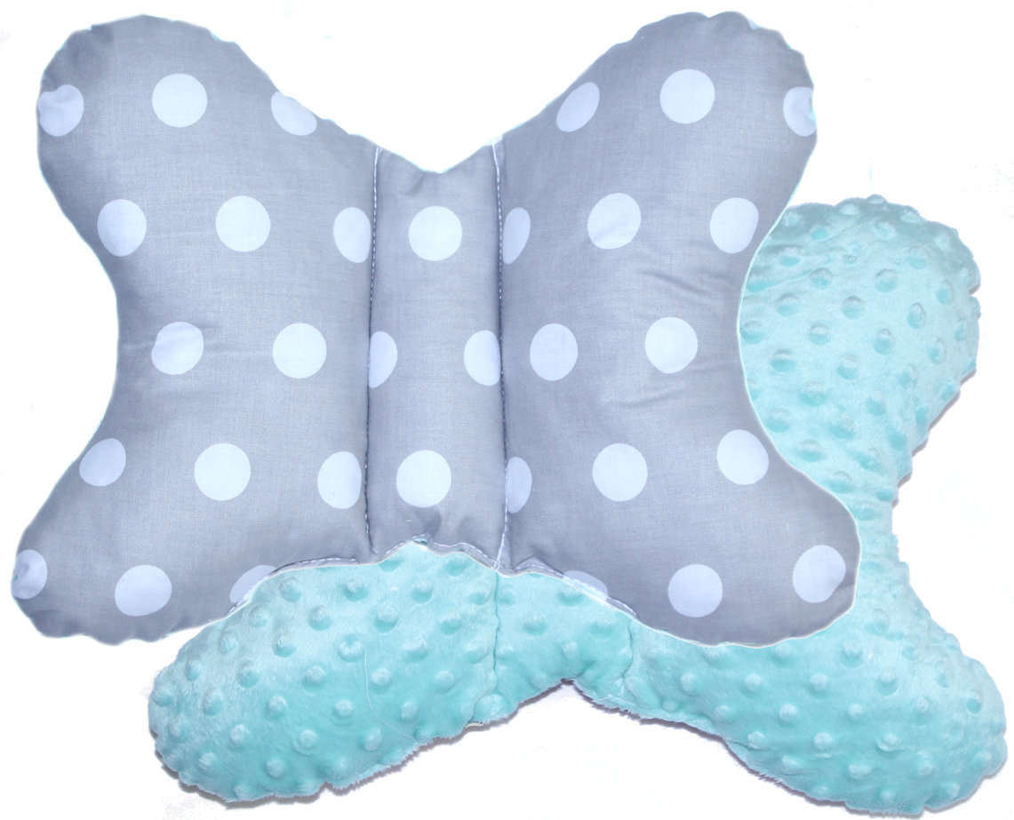Schmetterling Kissen - Drops+Minze- für Kinderwagen Reisekissen Babykissen