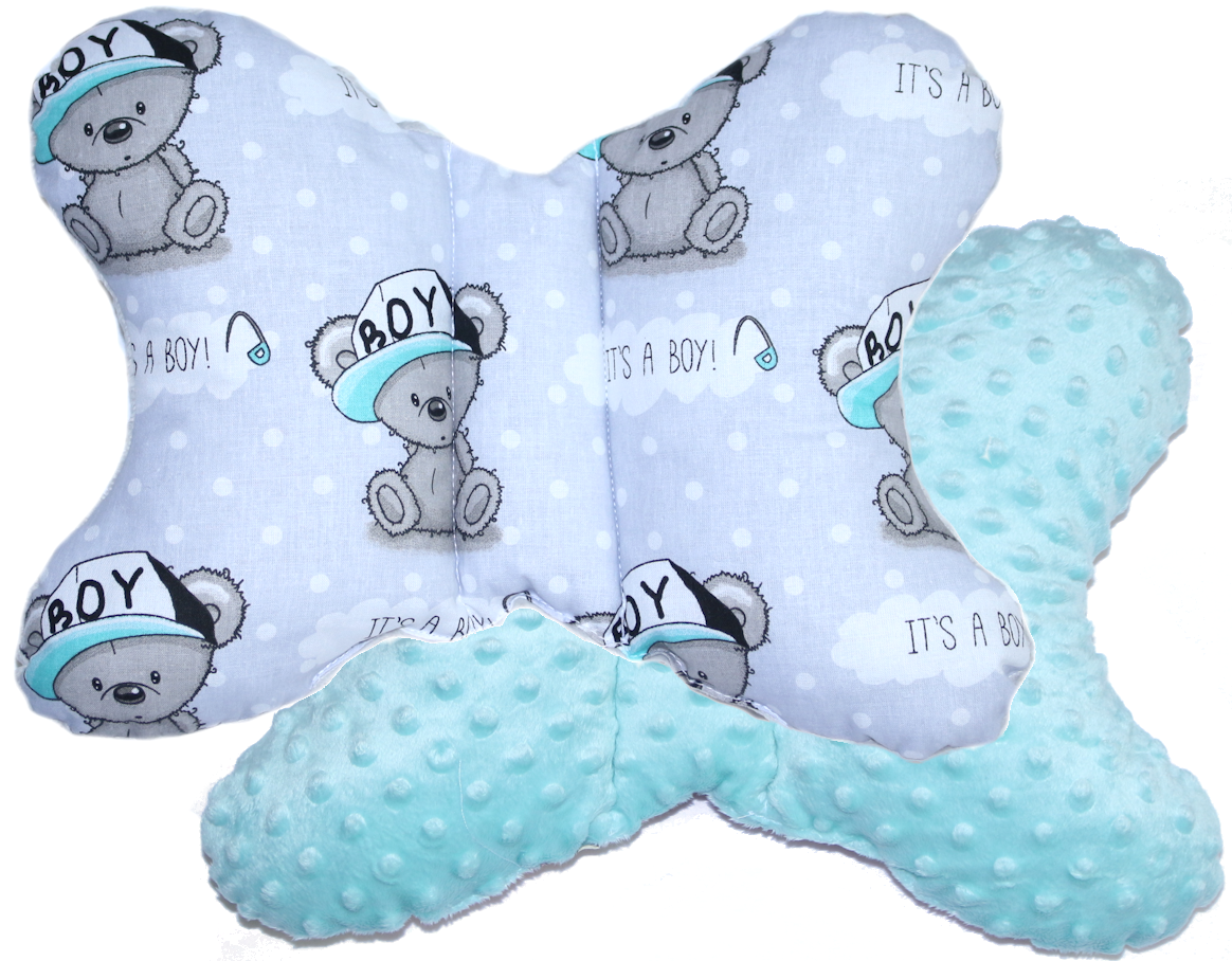 Schmetterling Kissen - Boy+Minze- für Kinderwagen Reisekissen Babykissen