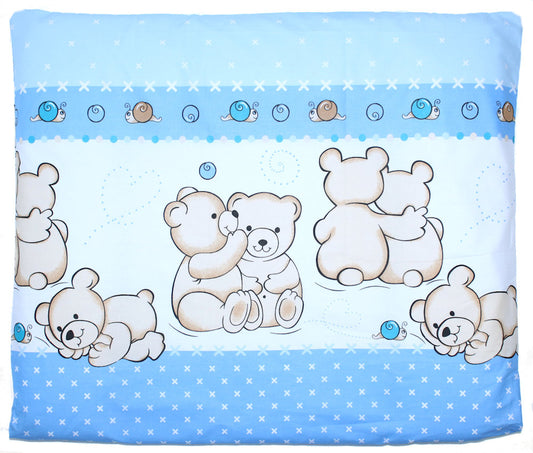 Wickelauflagenbezug - Bärchen in Blau - 75x85 cm- Bezug