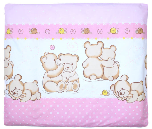 Wickelauflagenbezug -  Bärchen in Rosa - 75x85 cm- Bezug