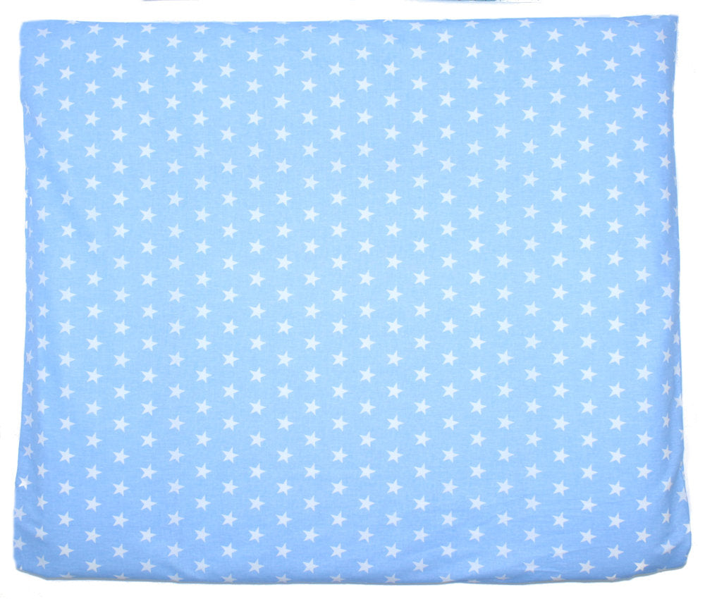 Wickelauflagenbezug -  Sternchen auf Blau - 75x85 cm- Bezug