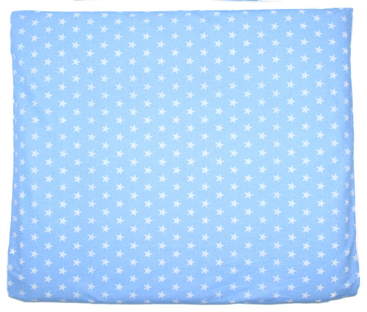 Wickelauflagenbezug -  Sternchen auf Blau - 75x85 cm- Bezug