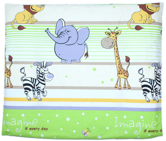 Wickelauflagenbezug - Safari in Grün - 75x85 cm- Bezug