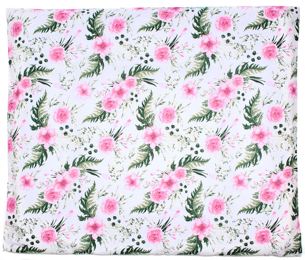 Wickelauflagenbezug - Flowers - 75x85 cm- Bezug