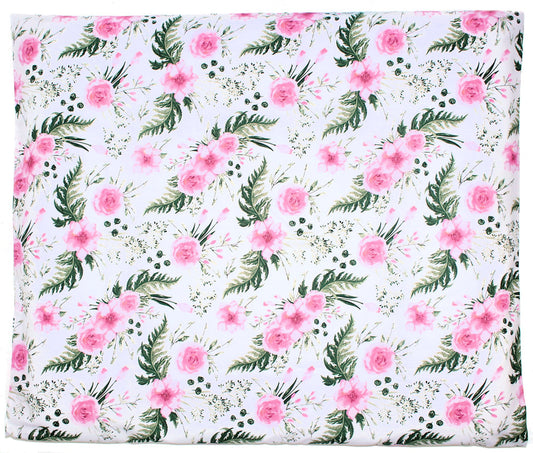 Wickelauflagenbezug - Flowers - 75x85 cm- Bezug