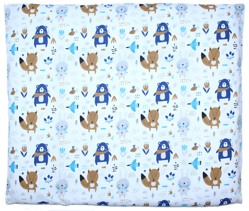 Wickelauflagenbezug - Waldtiere - 75x85 cm- Bezug