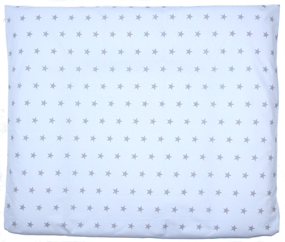 Wickelauflagenbezug -  Sternchen auf Weiß - 75x85 cm- Bezug
