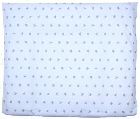 Wickelauflagenbezug -  Sternchen auf Weiß - 75x85 cm- Bezug
