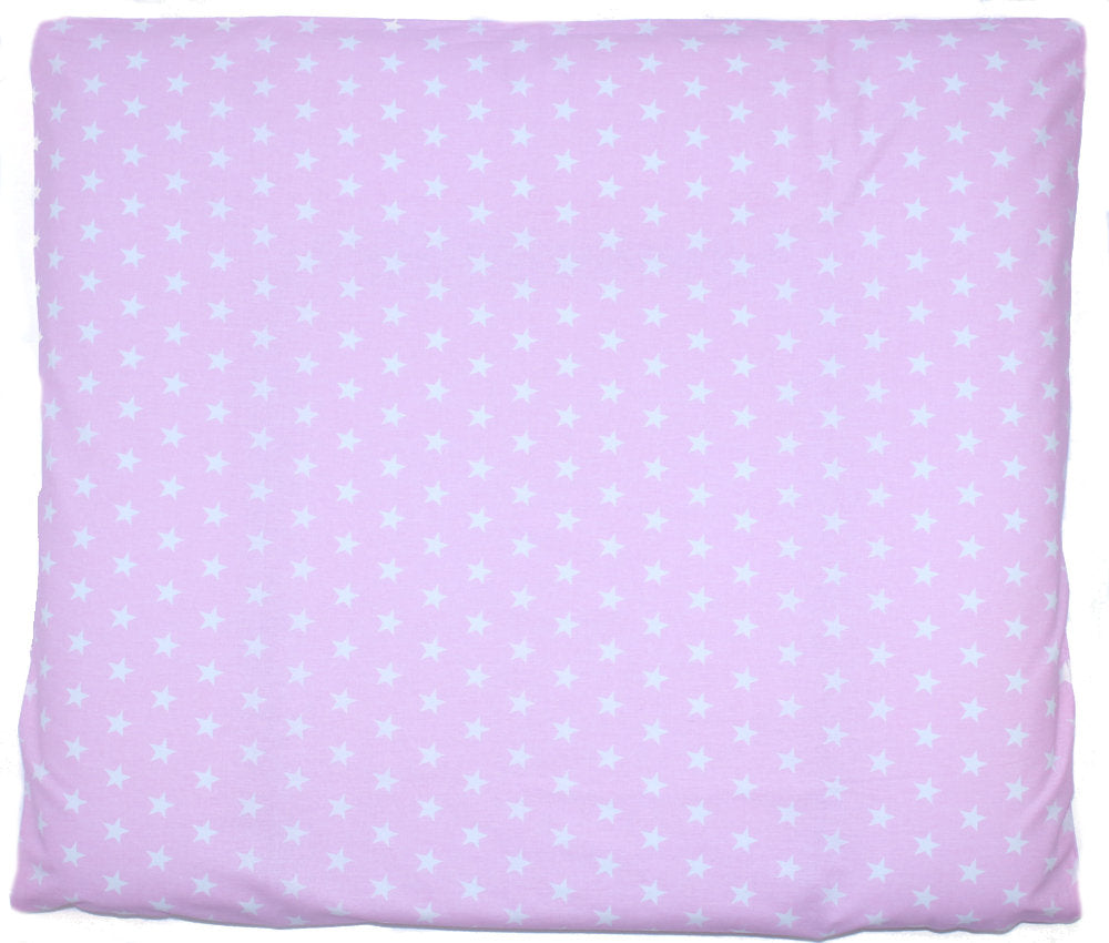 Wickelauflagenbezug - Sternchen auf Rosa - 75x85 cm- Bezug