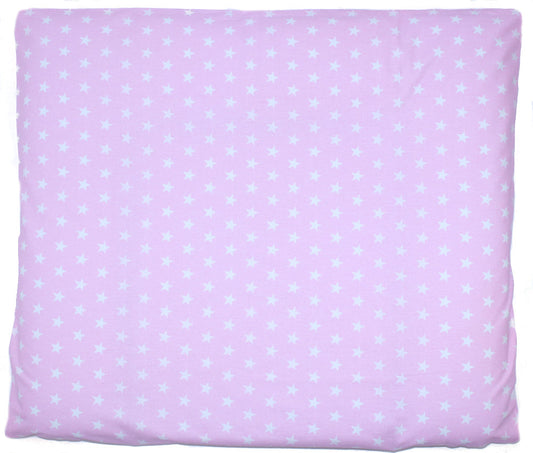 Wickelauflagenbezug - Sternchen auf Rosa - 75x85 cm- Bezug