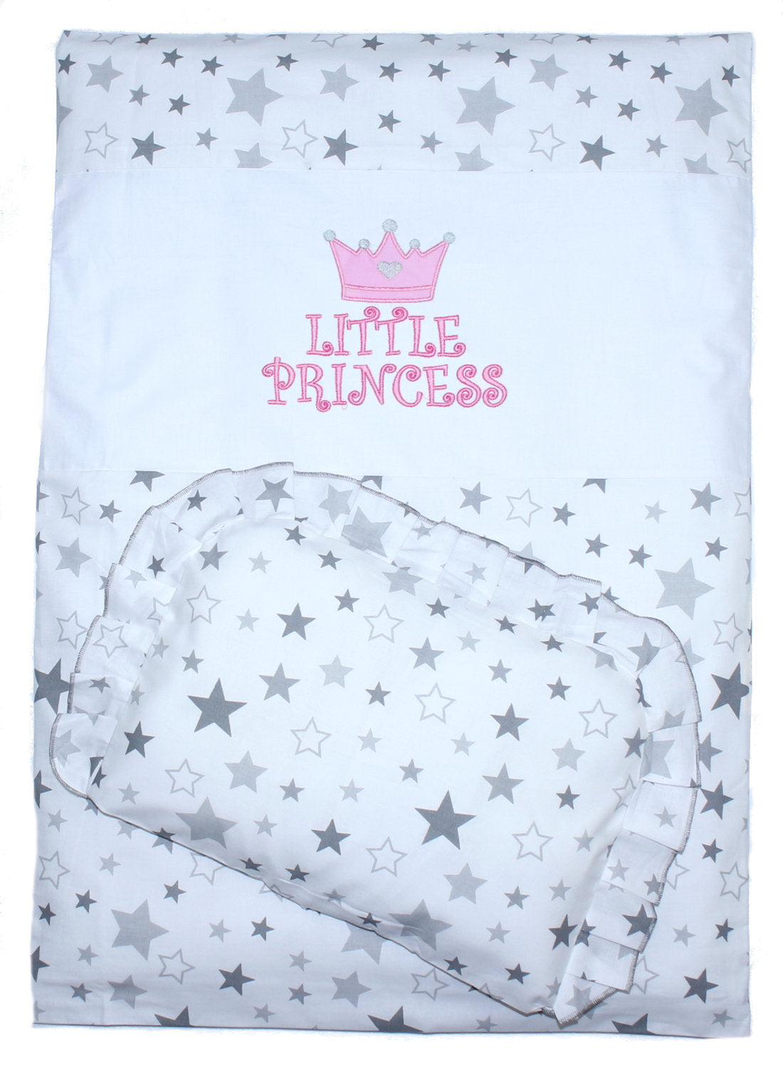 2-4 tlg Kinderwagenset - Princess - Star Hell - Bettwäsche für Kinderwagen Bezüge Decke Kissen