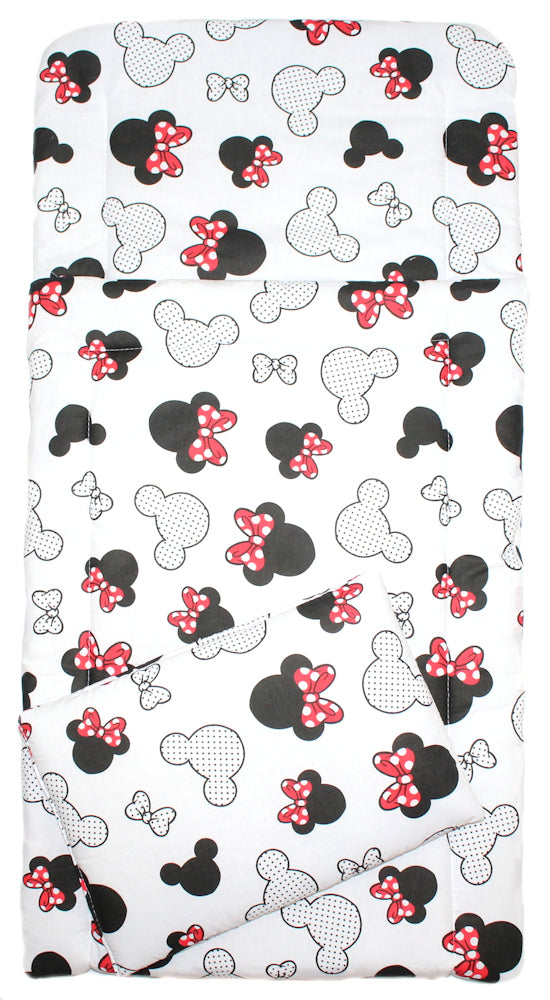 4 TLG- BABY SET mit Schlafsack - Minnie- für Beistellbett 40x90cm