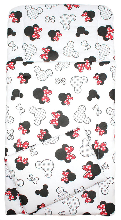 4 TLG- BABY SET mit Schlafsack - Minnie- für Beistellbett 40x90cm
