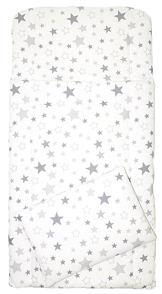 4 TLG- BABY SET mit Schlafsack - Star Hell - für Beistellbett 40x90cm