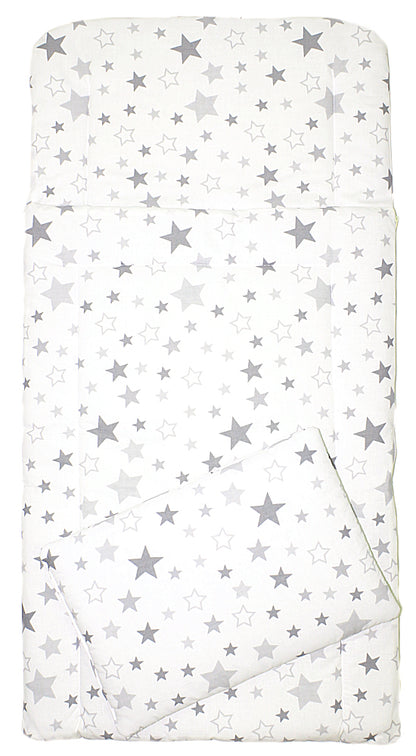 4 TLG- BABY SET mit Schlafsack - Star Hell - für Beistellbett 40x90cm