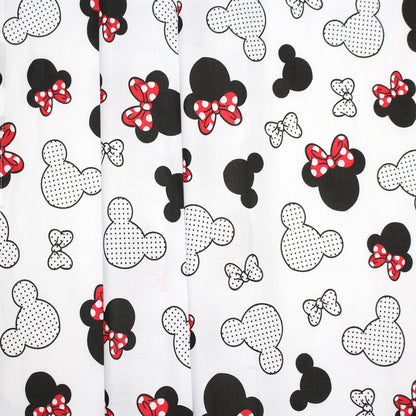 Babybett Himmel Vollstoff - Minnie - für Baby Bett Vollstoffhimmel Baumwolle