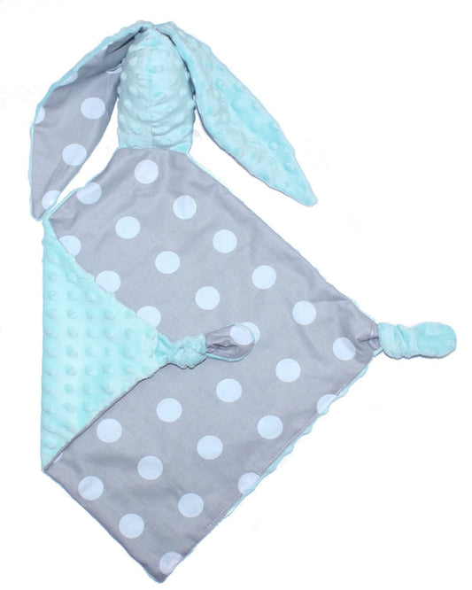 Schmusetuch Minky - Hase mit Namen - Drops + Minze - Schnuffeltuch