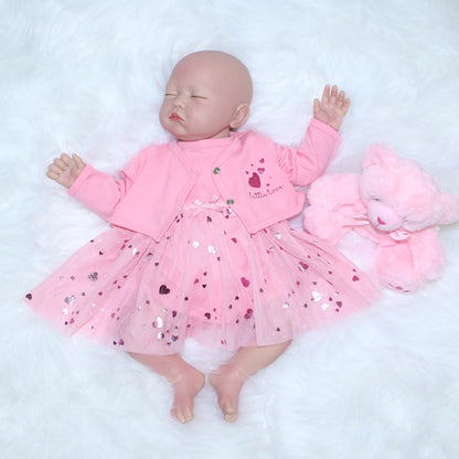 Baby Mädchen Body Kleid mit Tutu und Bolero in Rosa