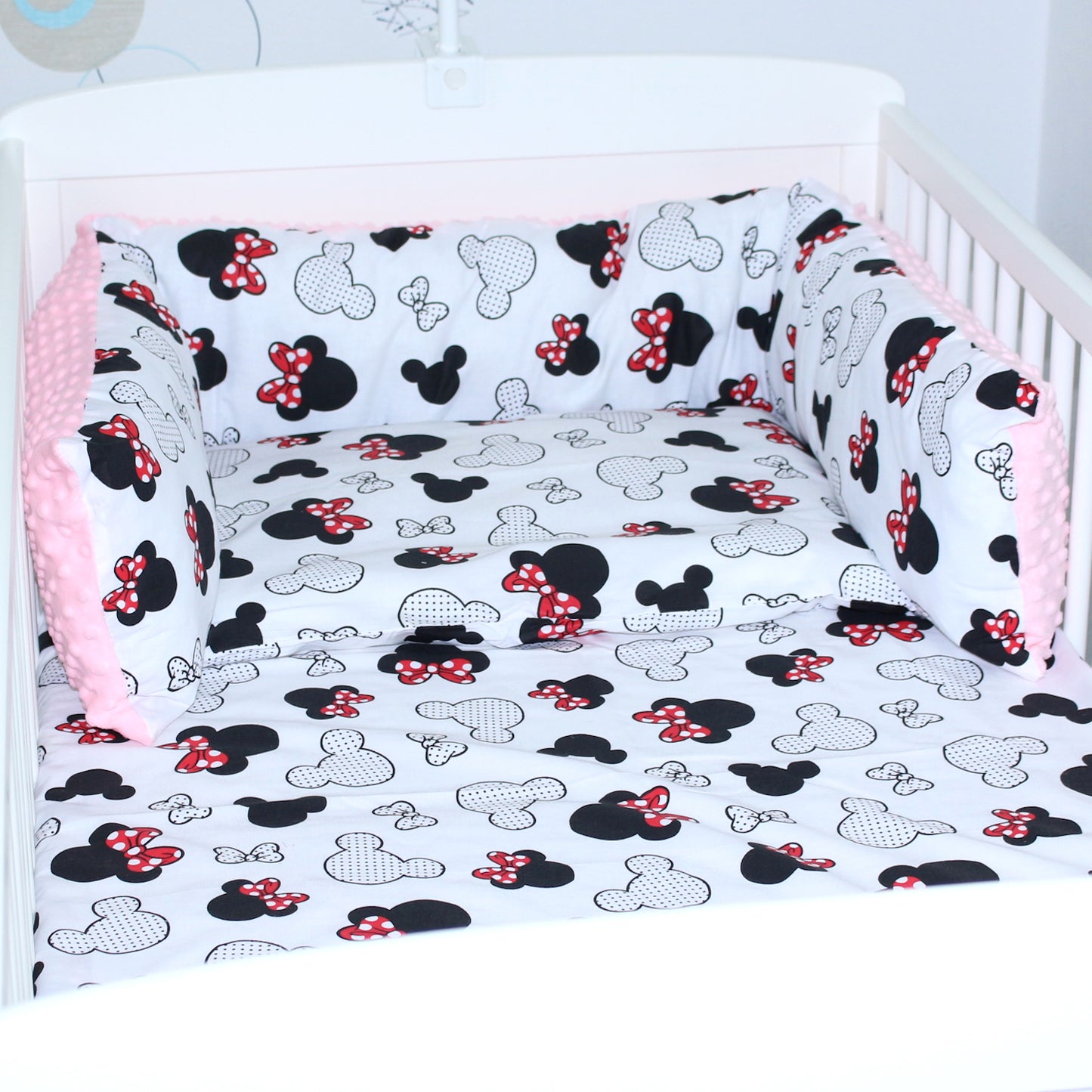 Bettschlange MINKY - Minnie + Rosa - Bettrolle Nestchen  Nackenrolle